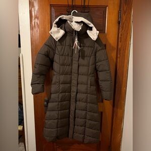 Women's Long Brown Puffer Coat